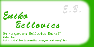 eniko bellovics business card